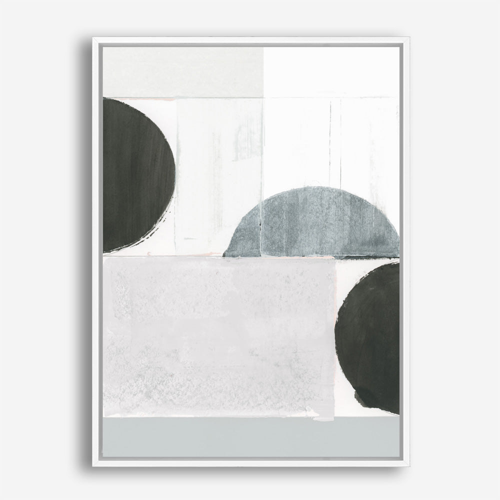 Shop Shape Parade III Canvas Print a painted abstract themed framed canvas wall art print from The Print Emporium artwork collection - Buy Australian made fine art painting style stretched canvas prints for the home and your interior decor space, TPE-PC-WZ575-CA-35X46-NF