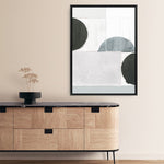 Shop Shape Parade III Canvas Print a painted abstract themed framed canvas wall art print from The Print Emporium artwork collection - Buy Australian made fine art painting style stretched canvas prints for the home and your interior decor space, TPE-PC-WZ575-CA-35X46-NF