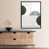 Shop Shape Parade III Canvas Print a painted abstract themed framed canvas wall art print from The Print Emporium artwork collection - Buy Australian made fine art painting style stretched canvas prints for the home and your interior decor space, TPE-PC-WZ575-CA-35X46-NF