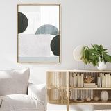 Shop Shape Parade III Canvas Print a painted abstract themed framed canvas wall art print from The Print Emporium artwork collection - Buy Australian made fine art painting style stretched canvas prints for the home and your interior decor space, TPE-PC-WZ575-CA-35X46-NF