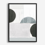 Shop Shape Parade III Canvas Print a painted abstract themed framed canvas wall art print from The Print Emporium artwork collection - Buy Australian made fine art painting style stretched canvas prints for the home and your interior decor space, TPE-PC-WZ575-CA-35X46-NF