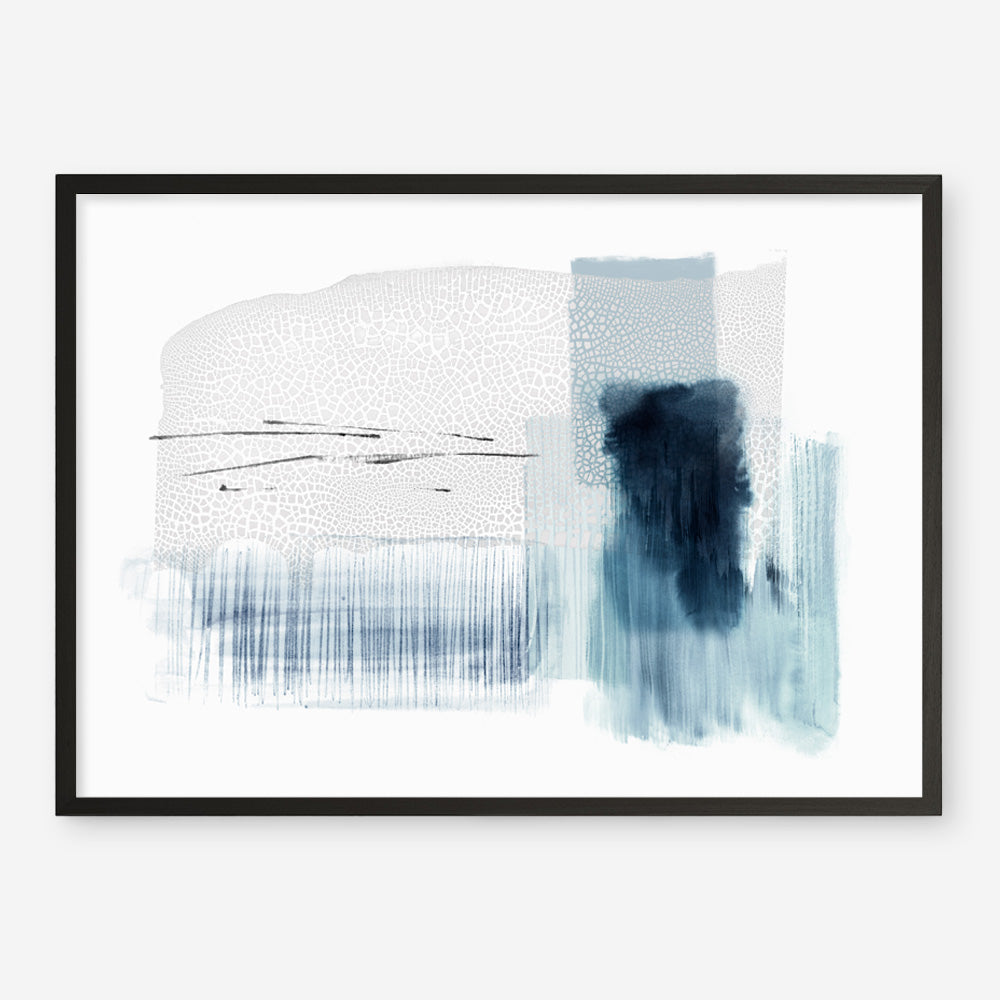 Shop Sheets of Blue I Art Print a painted abstract themed wall art print from The Print Emporium wall artwork collection - Buy Australian made fine art painting style poster and framed prints for the home and your interior decor room, TPE-PC-PI500-AP
