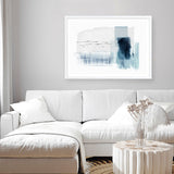 Shop Sheets of Blue I Art Print a painted abstract themed wall art print from The Print Emporium wall artwork collection - Buy Australian made fine art painting style poster and framed prints for the home and your interior decor room, TPE-PC-PI500-AP