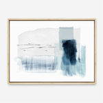 Shop Sheets of Blue I Canvas Print a painted abstract themed framed canvas wall art print from The Print Emporium artwork collection - Buy Australian made fine art painting style stretched canvas prints for the home and your interior decor space, TPE-PC-PI500-CA-35X46-NF