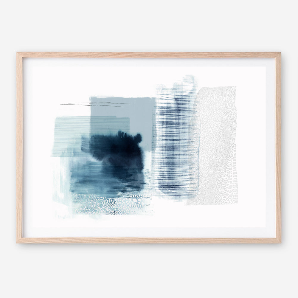 Shop Sheets of Blue II Art Print a painted abstract themed wall art print from The Print Emporium wall artwork collection - Buy Australian made fine art painting style poster and framed prints for the home and your interior decor room, TPE-PC-PI501-AP