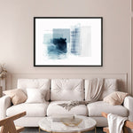 Shop Sheets of Blue II Art Print a painted abstract themed wall art print from The Print Emporium wall artwork collection - Buy Australian made fine art painting style poster and framed prints for the home and your interior decor room, TPE-PC-PI501-AP