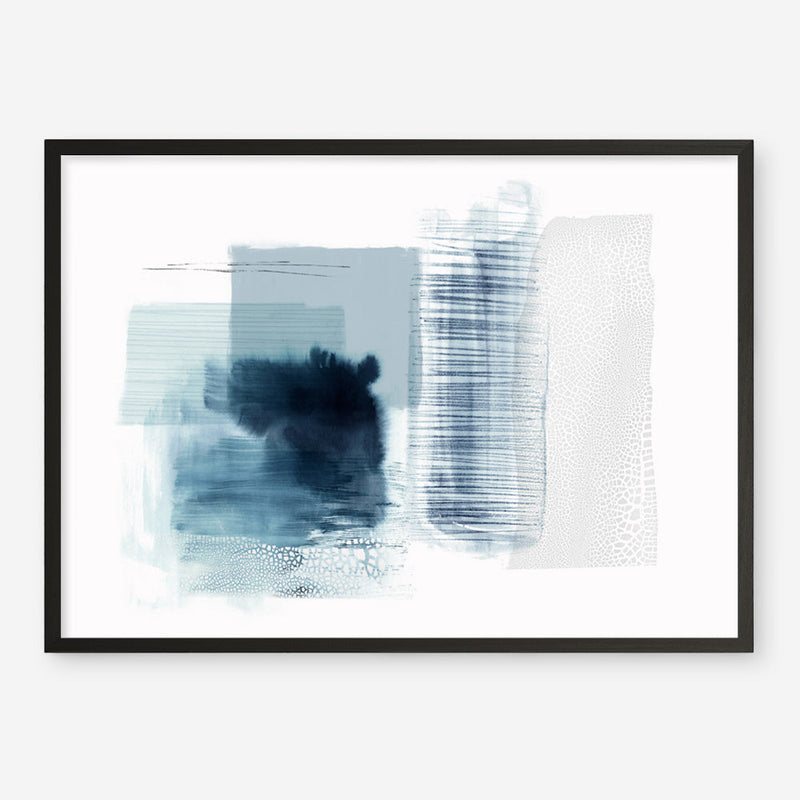 Shop Sheets of Blue II Art Print a painted abstract themed wall art print from The Print Emporium wall artwork collection - Buy Australian made fine art painting style poster and framed prints for the home and your interior decor room, TPE-PC-PI501-AP