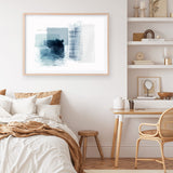 Shop Sheets of Blue II Art Print a painted abstract themed wall art print from The Print Emporium wall artwork collection - Buy Australian made fine art painting style poster and framed prints for the home and your interior decor room, TPE-PC-PI501-AP