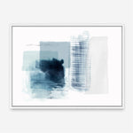 Shop Sheets of Blue II Canvas Print a painted abstract themed framed canvas wall art print from The Print Emporium artwork collection - Buy Australian made fine art painting style stretched canvas prints for the home and your interior decor space, TPE-PC-PI501-CA-35X46-NF