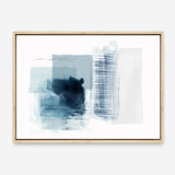 Shop Sheets of Blue II Canvas Print a painted abstract themed framed canvas wall art print from The Print Emporium artwork collection - Buy Australian made fine art painting style stretched canvas prints for the home and your interior decor space, TPE-PC-PI501-CA-35X46-NF