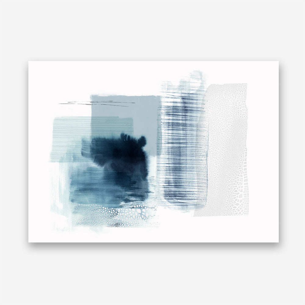 Shop Sheets of Blue II Canvas Print a painted abstract themed framed canvas wall art print from The Print Emporium artwork collection - Buy Australian made fine art painting style stretched canvas prints for the home and your interior decor space, TPE-PC-PI501-CA-35X46-NF