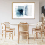 Shop Sheets of Blue II Canvas Print a painted abstract themed framed canvas wall art print from The Print Emporium artwork collection - Buy Australian made fine art painting style stretched canvas prints for the home and your interior decor space, TPE-PC-PI501-CA-35X46-NF