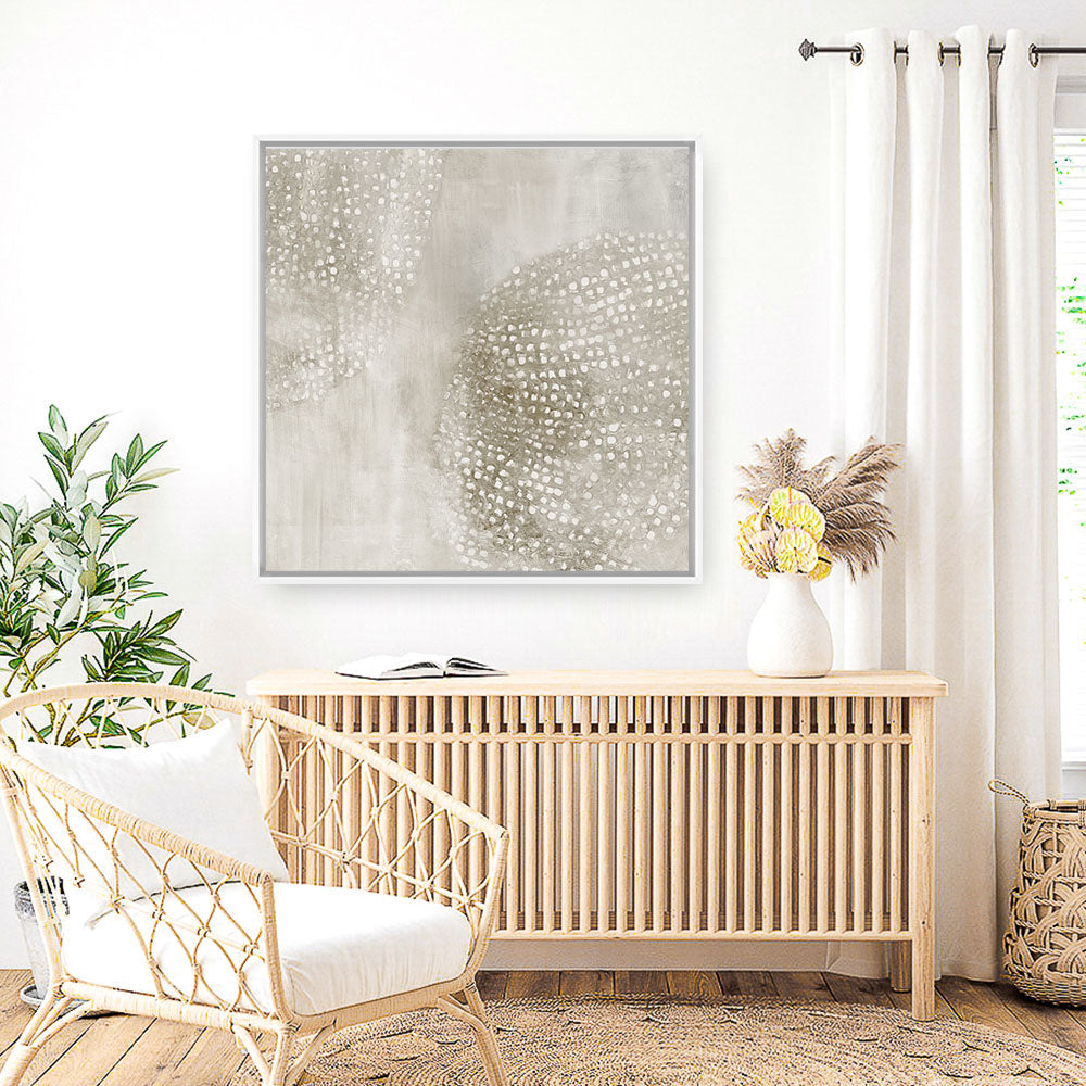 Shop Shimmering Dreams I (Square) Canvas Print a painted abstract themed framed canvas wall art print from The Print Emporium artwork collection - Buy Australian made fine art painting style stretched canvas prints for the home and your interior decor space, TPE-PC-EZ922-CA-40X40-NF