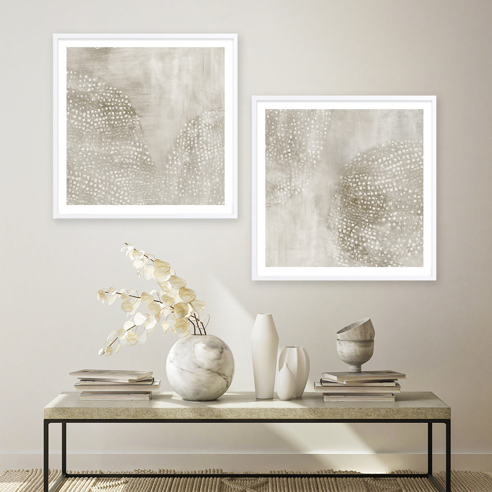 Shop Shimmering Dreams II (Square) Art Print a painted abstract themed wall art print from The Print Emporium wall artwork collection - Buy Australian made fine art painting style poster and framed prints for the home and your interior decor room, TPE-PC-EZ923-AP