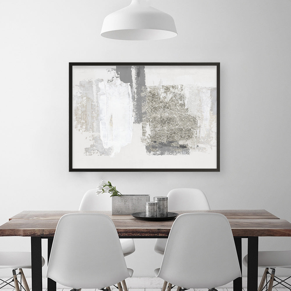 Shop Silver Slate Art Print a painted abstract themed wall art print from The Print Emporium wall artwork collection - Buy Australian made fine art painting style poster and framed prints for the home and your interior decor room, TPE-PC-PI540-AP