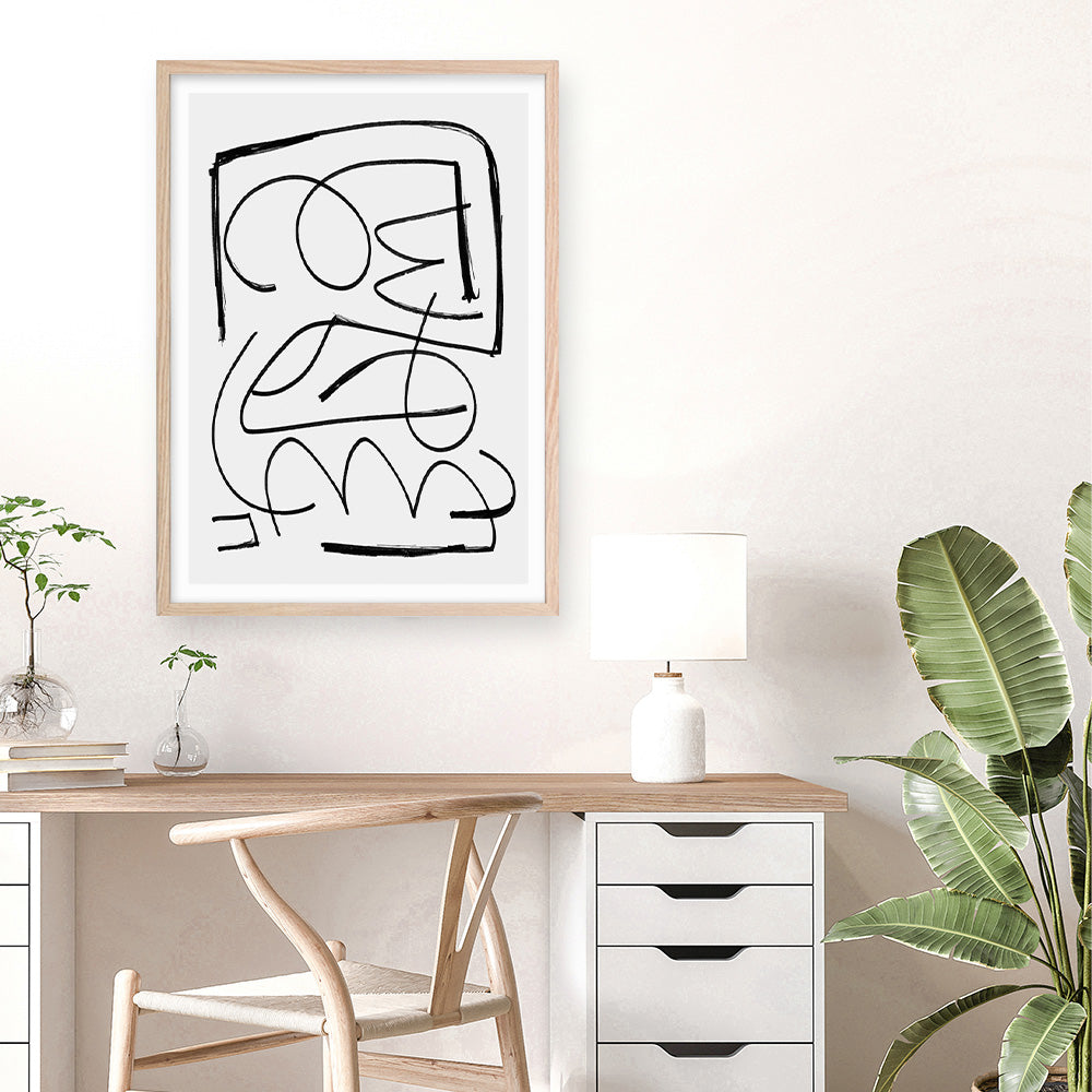 Shop Simple Art Print a painted abstract themed wall art print from The Print Emporium wall artwork collection - Buy Australian made fine art painting style poster and framed prints for the home and your interior decor room, TPE-DH-092-AP