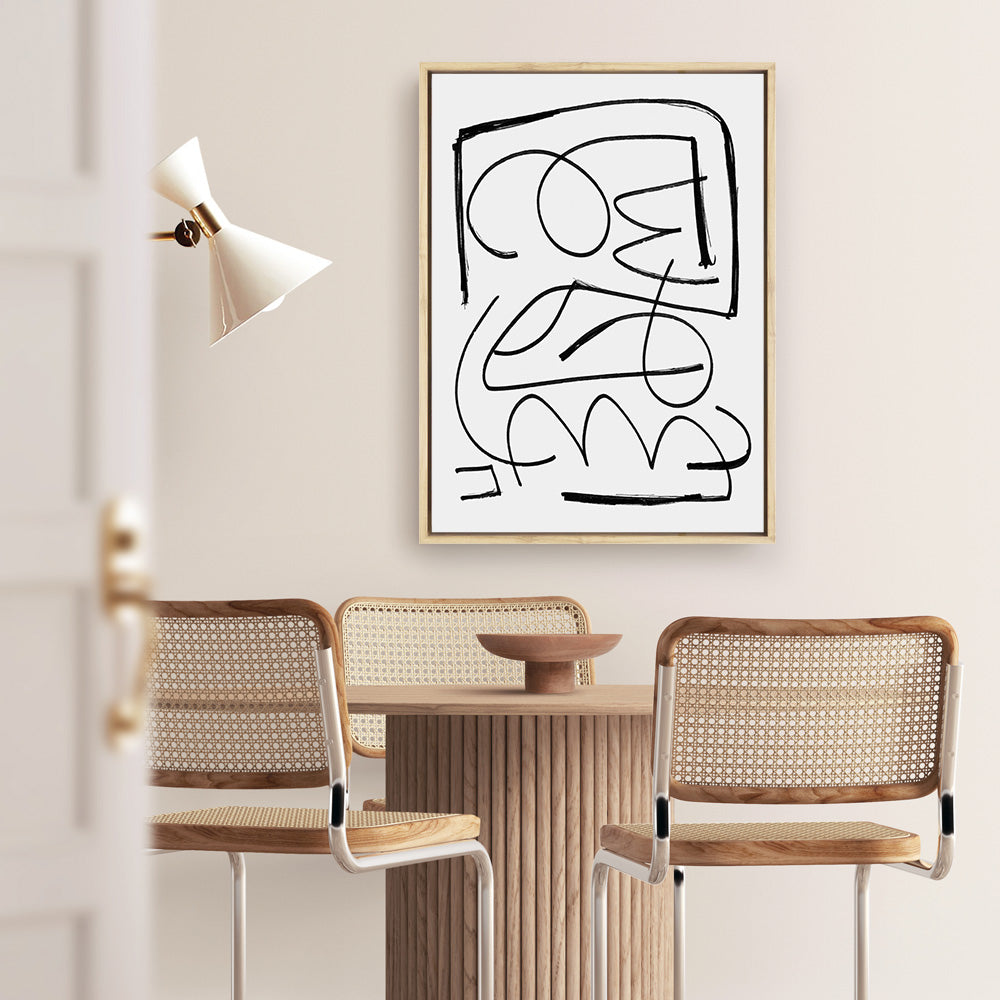 Shop Simple Canvas Print a painted abstract themed framed canvas wall art print from The Print Emporium artwork collection - Buy Australian made fine art painting style stretched canvas prints for the home and your interior decor space, TPE-DH-092-CA-35X46-NF