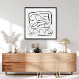 Shop Simple (Square) Art Print a painted abstract themed wall art print from The Print Emporium wall artwork collection - Buy Australian made fine art painting style poster and framed prints for the home and your interior decor room, TPE-DH-315-AP