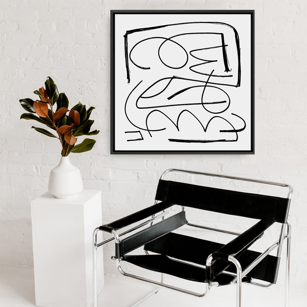 Shop Simple (Square) Canvas Print a painted abstract themed framed canvas wall art print from The Print Emporium artwork collection - Buy Australian made fine art painting style stretched canvas prints for the home and your interior decor space, TPE-DH-315-CA-40X40-NF