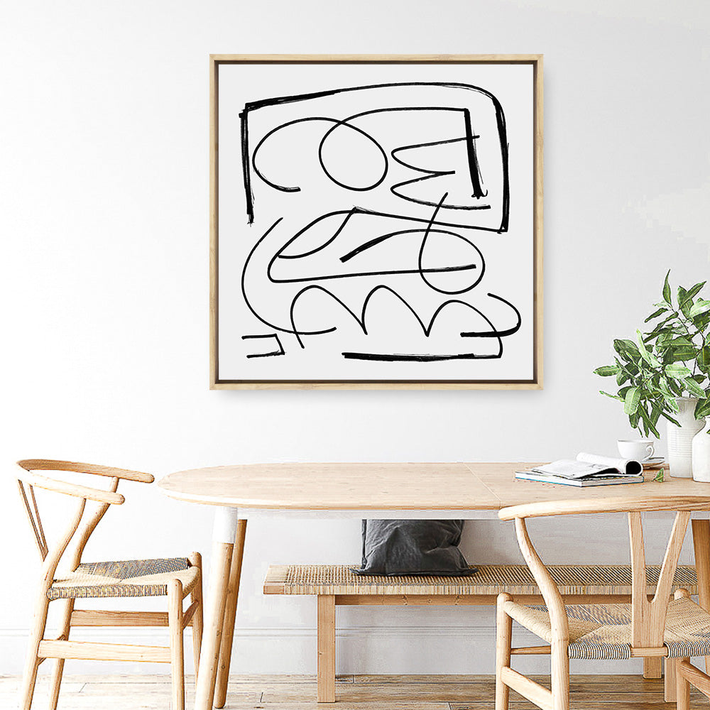 Shop Simple (Square) Canvas Print a painted abstract themed framed canvas wall art print from The Print Emporium artwork collection - Buy Australian made fine art painting style stretched canvas prints for the home and your interior decor space, TPE-DH-315-CA-40X40-NF