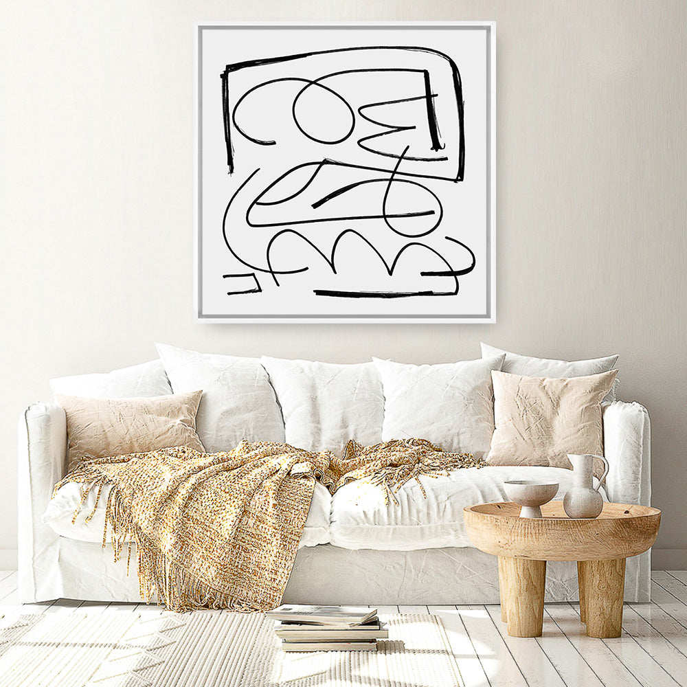 Shop Simple (Square) Canvas Print a painted abstract themed framed canvas wall art print from The Print Emporium artwork collection - Buy Australian made fine art painting style stretched canvas prints for the home and your interior decor space, TPE-DH-315-CA-40X40-NF