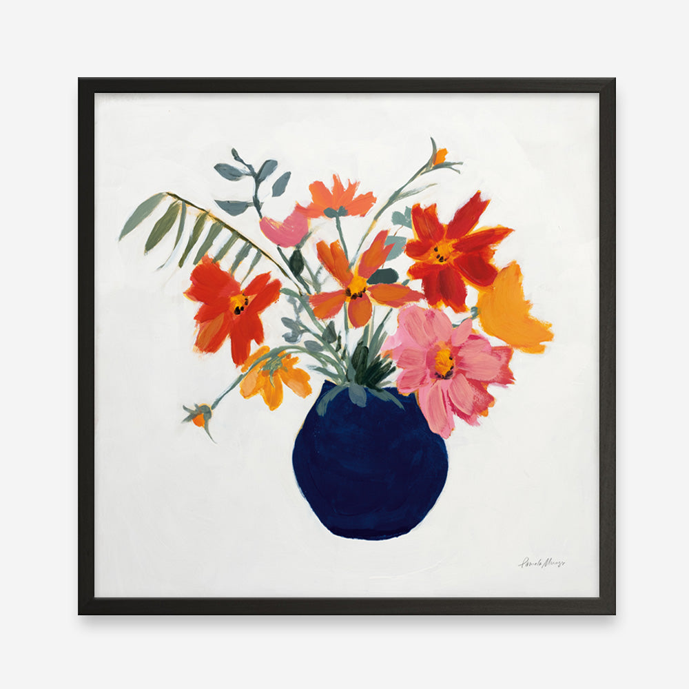Shop Simplicity Bouquet II Leaves (Square) Art Print a floral themed painted wall art print from The Print Emporium wall artwork collection - Buy Australian made fine art painting style poster and framed prints for the home and your interior decor room
