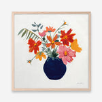 Shop Simplicity Bouquet II Leaves (Square) Art Print a floral themed painted wall art print from The Print Emporium wall artwork collection - Buy Australian made fine art painting style poster and framed prints for the home and your interior decor room