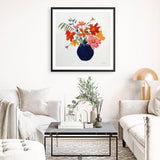 Shop Simplicity Bouquet II Leaves (Square) Art Print a floral themed painted wall art print from The Print Emporium wall artwork collection - Buy Australian made fine art painting style poster and framed prints for the home and your interior decor room