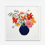 Shop Simplicity Bouquet II Leaves (Square) Art Print a floral themed painted wall art print from The Print Emporium wall artwork collection - Buy Australian made fine art painting style poster and framed prints for the home and your interior decor room