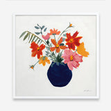 Shop Simplicity Bouquet II Leaves (Square) Art Print a floral themed painted wall art print from The Print Emporium wall artwork collection - Buy Australian made fine art painting style poster and framed prints for the home and your interior decor room