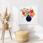 Shop Simplicity Bouquet II Leaves (Square) Art Print a floral themed painted wall art print from The Print Emporium wall artwork collection - Buy Australian made fine art painting style poster and framed prints for the home and your interior decor room