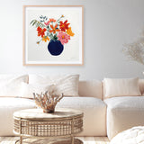 Shop Simplicity Bouquet II Leaves (Square) Art Print a floral themed painted wall art print from The Print Emporium wall artwork collection - Buy Australian made fine art painting style poster and framed prints for the home and your interior decor room