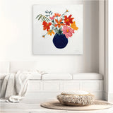 Shop Simplicity Bouquet II Leaves (Square) Canvas Print a floral themed painted framed canvas wall art print from The Print Emporium artwork collection - Buy Australian made fine art painting style stretched canvas prints for the home and your interior decor space, TPE-WA-70483-CA-40X40-NF