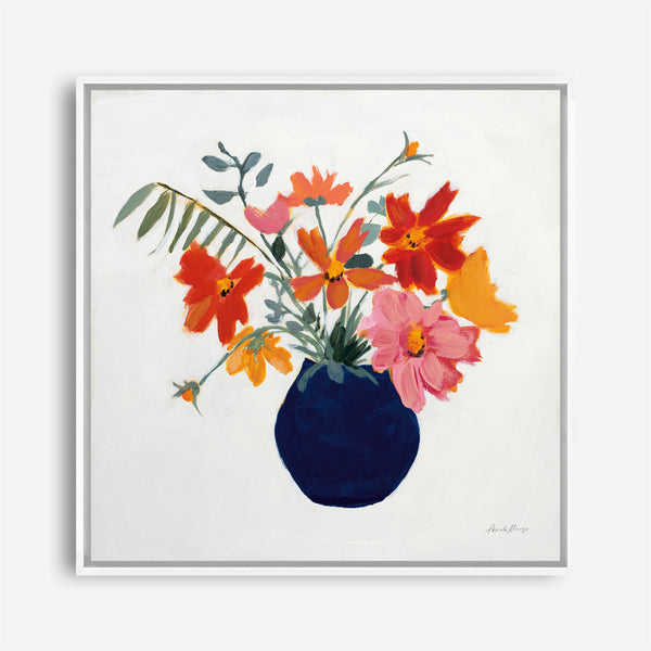 Shop Simplicity Bouquet II Leaves (Square) Canvas Print a floral themed painted framed canvas wall art print from The Print Emporium artwork collection - Buy Australian made fine art painting style stretched canvas prints for the home and your interior decor space, TPE-WA-70483-CA-40X40-NF