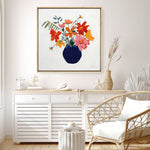 Shop Simplicity Bouquet II Leaves (Square) Canvas Print a floral themed painted framed canvas wall art print from The Print Emporium artwork collection - Buy Australian made fine art painting style stretched canvas prints for the home and your interior decor space, TPE-WA-70483-CA-40X40-NF
