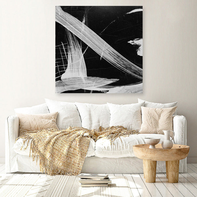 Shop Sinking 2 (Square) Canvas Print a painted abstract themed framed canvas wall art print from The Print Emporium artwork collection - Buy Australian made fine art painting style stretched canvas prints for the home and your interior decor space, TPE-DH-317-CA-40X40-NF