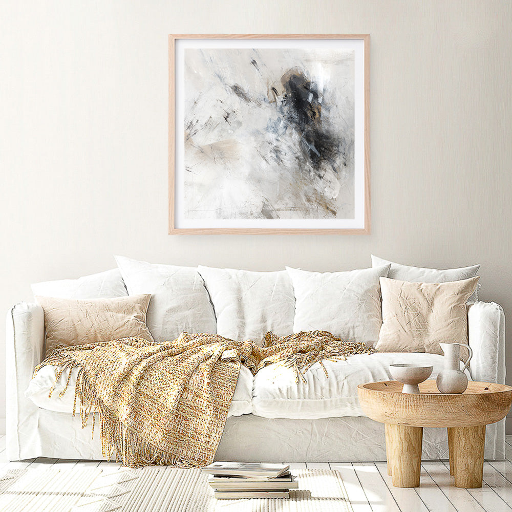 Shop Sketch Lines II (Square) Art Print a painted abstract themed wall art print from The Print Emporium wall artwork collection - Buy Australian made fine art painting style poster and framed prints for the home and your interior decor room, TPE-PC-PI453-AP