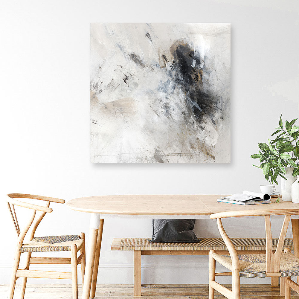 Shop Sketch Lines II (Square) Canvas Print a painted abstract themed framed canvas wall art print from The Print Emporium artwork collection - Buy Australian made fine art painting style stretched canvas prints for the home and your interior decor space, TPE-PC-PI453-CA-40X40-NF