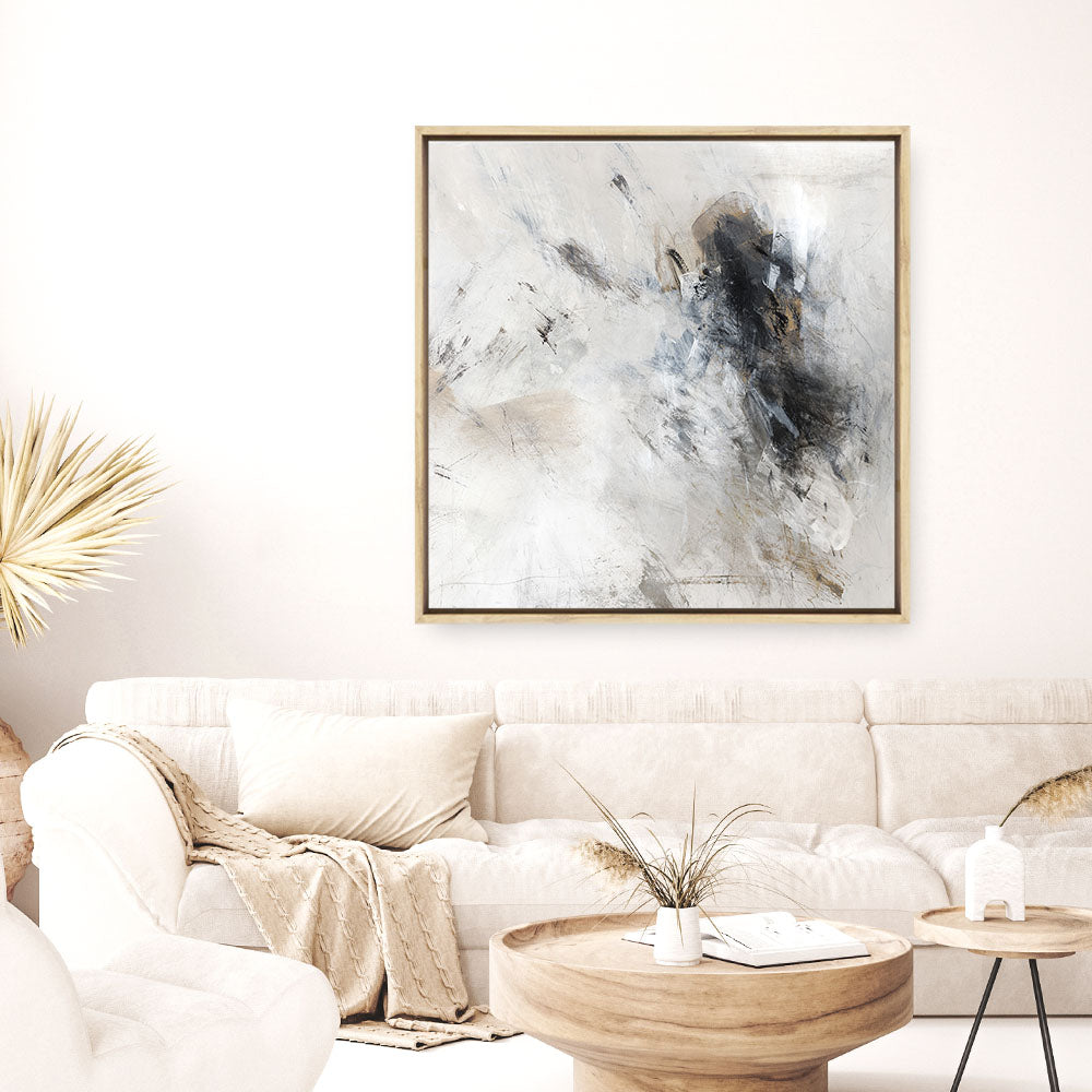 Shop Sketch Lines II (Square) Canvas Print a painted abstract themed framed canvas wall art print from The Print Emporium artwork collection - Buy Australian made fine art painting style stretched canvas prints for the home and your interior decor space, TPE-PC-PI453-CA-40X40-NF
