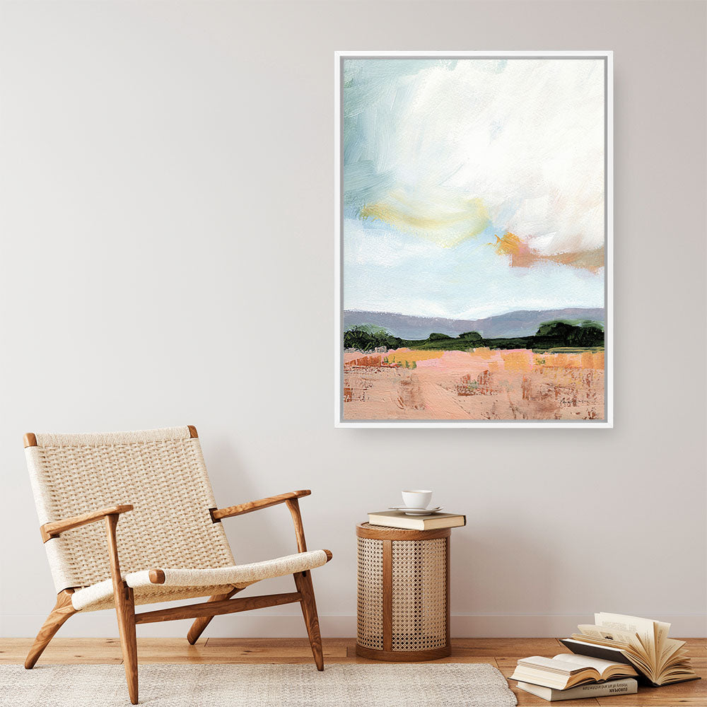 Shop Sky Reflection Canvas Print a painted style framed canvas wall art print from The Print Emporium artwork collection - Buy Australian made fine art painting style stretched canvas prints for the home and your interior decor space, TPE-WA-71510-CA-35X46-NF