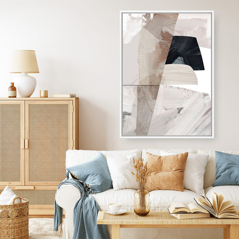 Shop Smooth Canvas Print a painted abstract themed framed canvas wall art print from The Print Emporium artwork collection - Buy Australian made fine art painting style stretched canvas prints for the home and your interior decor space, TPE-DH-095-CA-35X46-NF
