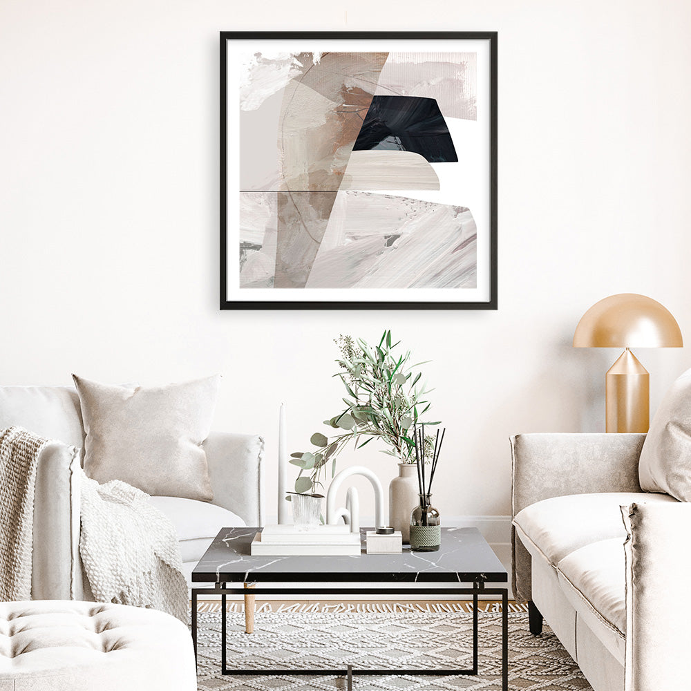 Shop Smooth (Square) Art Print a painted abstract themed wall art print from The Print Emporium wall artwork collection - Buy Australian made fine art painting style poster and framed prints for the home and your interior decor room, TPE-DH-318-AP