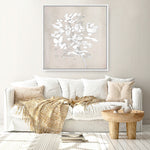 Shop Soft Bloom (Square) Canvas Print a painted floral themed abstract style framed canvas wall art print from The Print Emporium artwork collection - Buy Australian made fine art painting style stretched canvas prints for the home and your interior decor space, TPE-DH-319-CA-40X40-NF