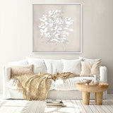 Shop Soft Bloom (Square) Canvas Print a painted floral themed abstract style framed canvas wall art print from The Print Emporium artwork collection - Buy Australian made fine art painting style stretched canvas prints for the home and your interior decor space, TPE-DH-319-CA-40X40-NF