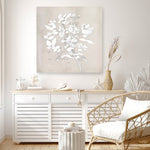 Shop Soft Bloom (Square) Canvas Print a painted floral themed abstract style framed canvas wall art print from The Print Emporium artwork collection - Buy Australian made fine art painting style stretched canvas prints for the home and your interior decor space, TPE-DH-319-CA-40X40-NF