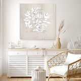 Shop Soft Bloom (Square) Canvas Print a painted floral themed abstract style framed canvas wall art print from The Print Emporium artwork collection - Buy Australian made fine art painting style stretched canvas prints for the home and your interior decor space, TPE-DH-319-CA-40X40-NF