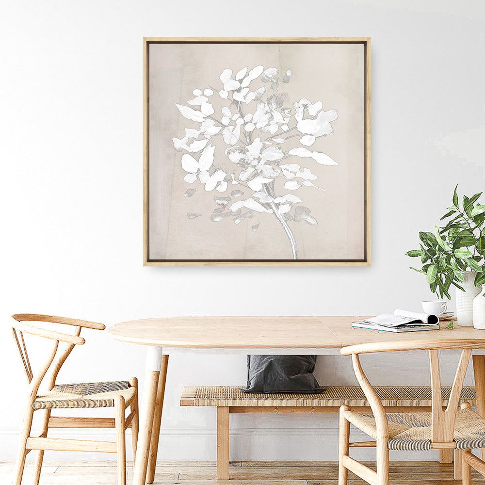 Shop Soft Bloom (Square) Canvas Print a painted floral themed abstract style framed canvas wall art print from The Print Emporium artwork collection - Buy Australian made fine art painting style stretched canvas prints for the home and your interior decor space, TPE-DH-319-CA-40X40-NF