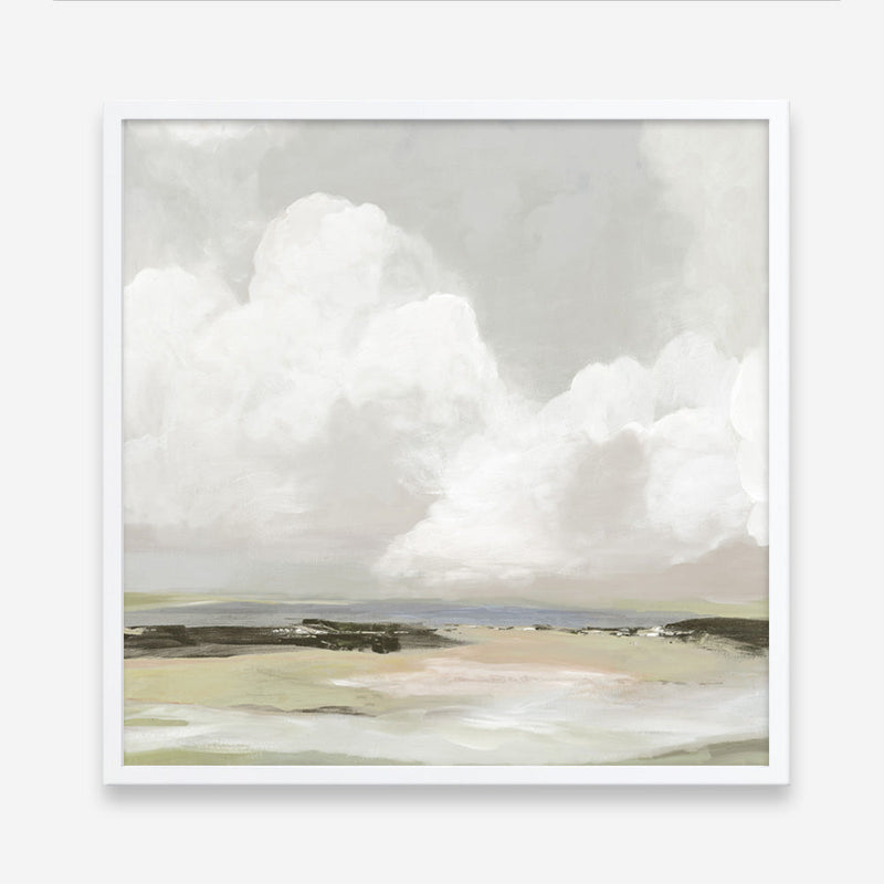 Shop Soft Clouds (Square) Art Print a painted abstract themed wall art print from The Print Emporium wall artwork collection - Buy Australian made fine art painting style poster and framed prints for the home and your interior decor room, TPE-PC-PW433-AP