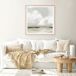 Shop Soft Clouds (Square) Art Print a painted abstract themed wall art print from The Print Emporium wall artwork collection - Buy Australian made fine art painting style poster and framed prints for the home and your interior decor room, TPE-PC-PW433-AP