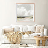 Shop Soft Clouds (Square) Art Print a painted abstract themed wall art print from The Print Emporium wall artwork collection - Buy Australian made fine art painting style poster and framed prints for the home and your interior decor room, TPE-PC-PW433-AP